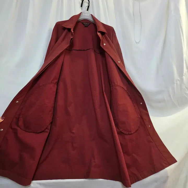 [BUNJANG] Cho Sun Hee Brown Long Jacket 100 / 조순희여성봄가을(간절기)브라운 롱자켓 100