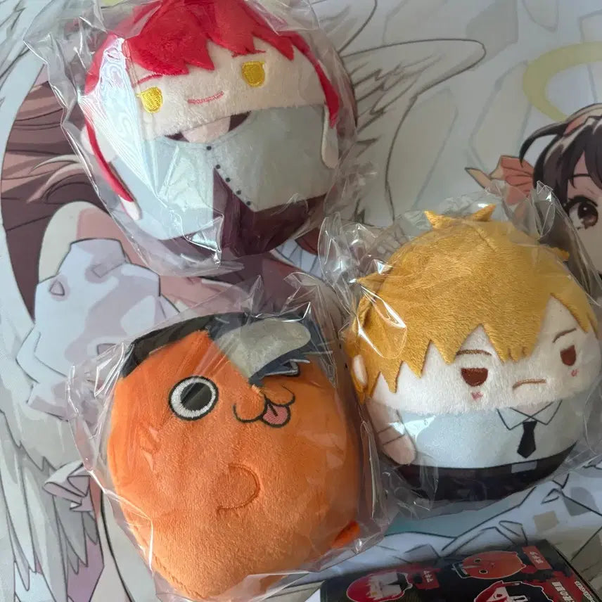 [BUNJANG] Chainsaw Man Makima, Denji, Pochita Fuwakororin Bundle Set / (일괄) 후와코로링 마키마 덴지 포치타 세트
