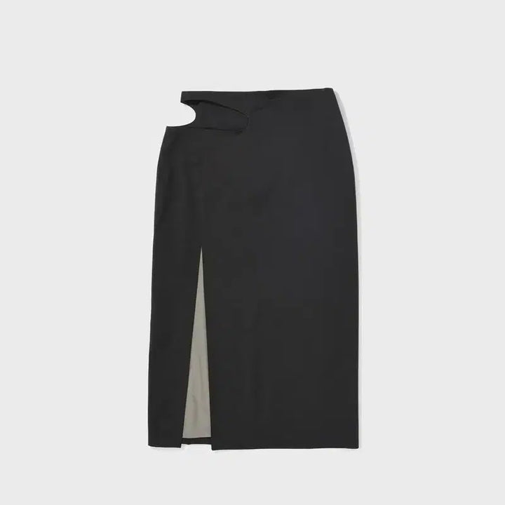 [BUNJANG] Low Classic Curve Hole Long Skirt (L) / 로우클래식 커브 홀 롱 스커트 L사이즈