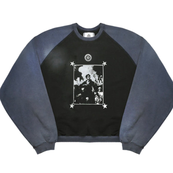 [BUNJANG] QAP MJD Combat Hero Sweatshirt / [L] QAP X MJD 컴뱃 히어로 맨투맨