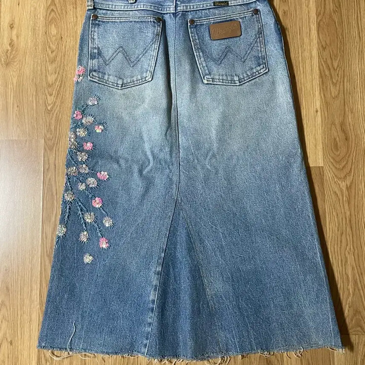[BUNJANG] Wrangler Vintage Denim Long Skirt / 랭글러빈티지 청스커트