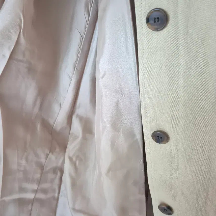 [BUNJANG] Beige Long Trench Coat / 베이지 롱 트렌치코트