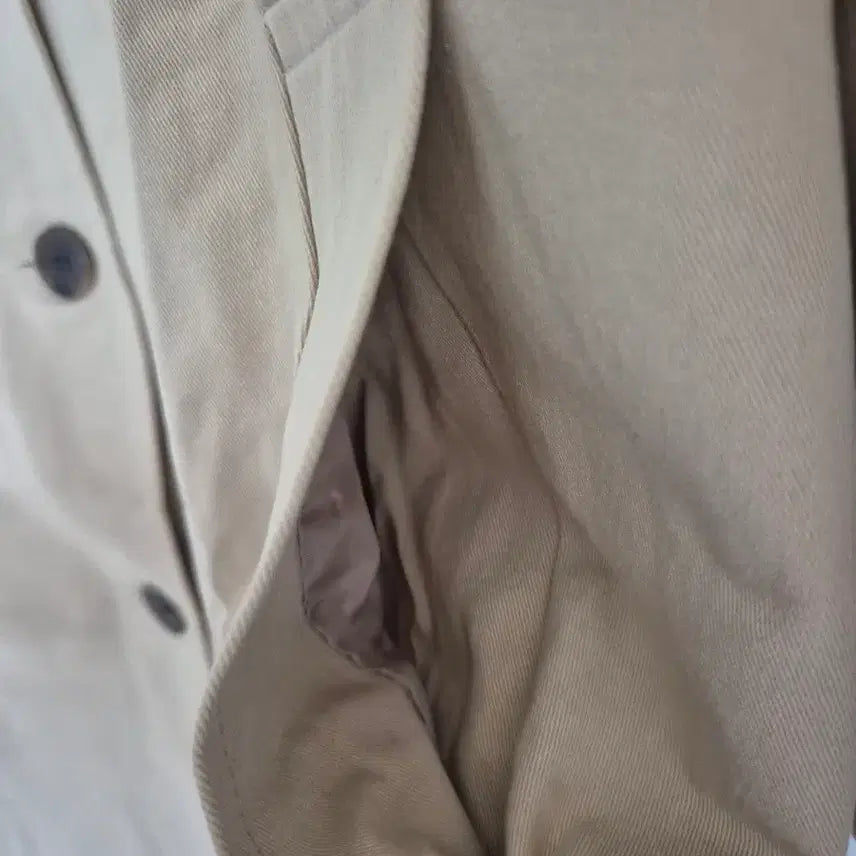 [BUNJANG] Beige Long Trench Coat / 베이지 롱 트렌치코트