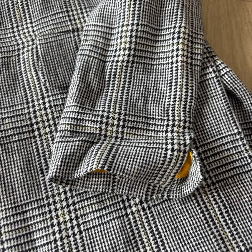 [BUNJANG] Vov Check Pattern Jacket Skirt Pants Set-up (Size 55) / 보브체크무늬자켓 치마바지55