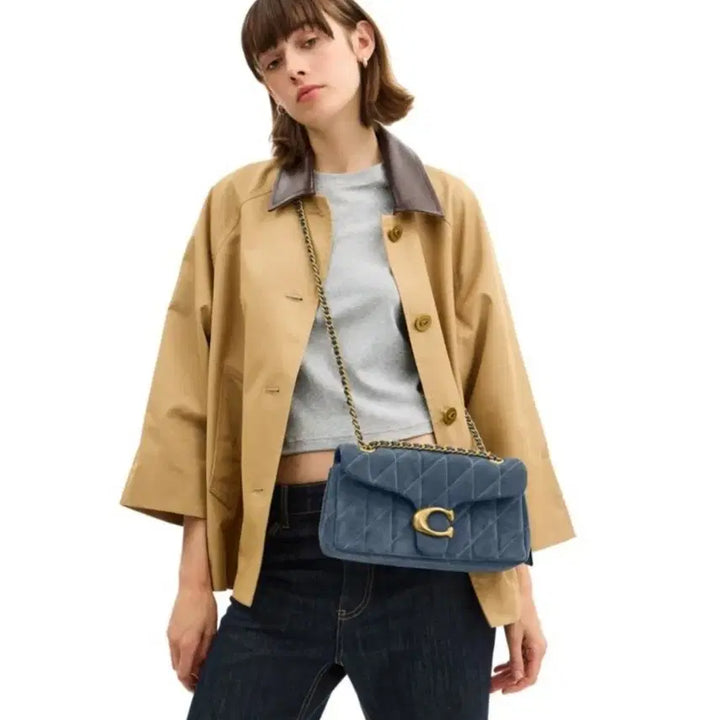 [BUNJANG] Coach Tabby Denim Chain Bag / 코치 태비 데님 체인백