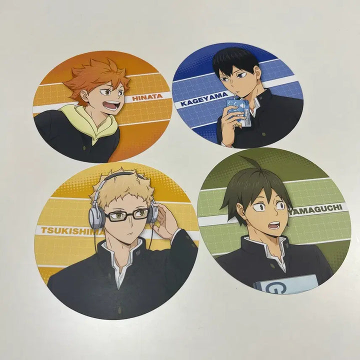 [BUNJANG] Haikyuu!! "Rest Time" Pop-up Acrylic Name Tag + Can Badge + Special Benefit / 하이큐 쉬는시간 팝업 아크릴 명찰 + 캔뱃지 + 특전