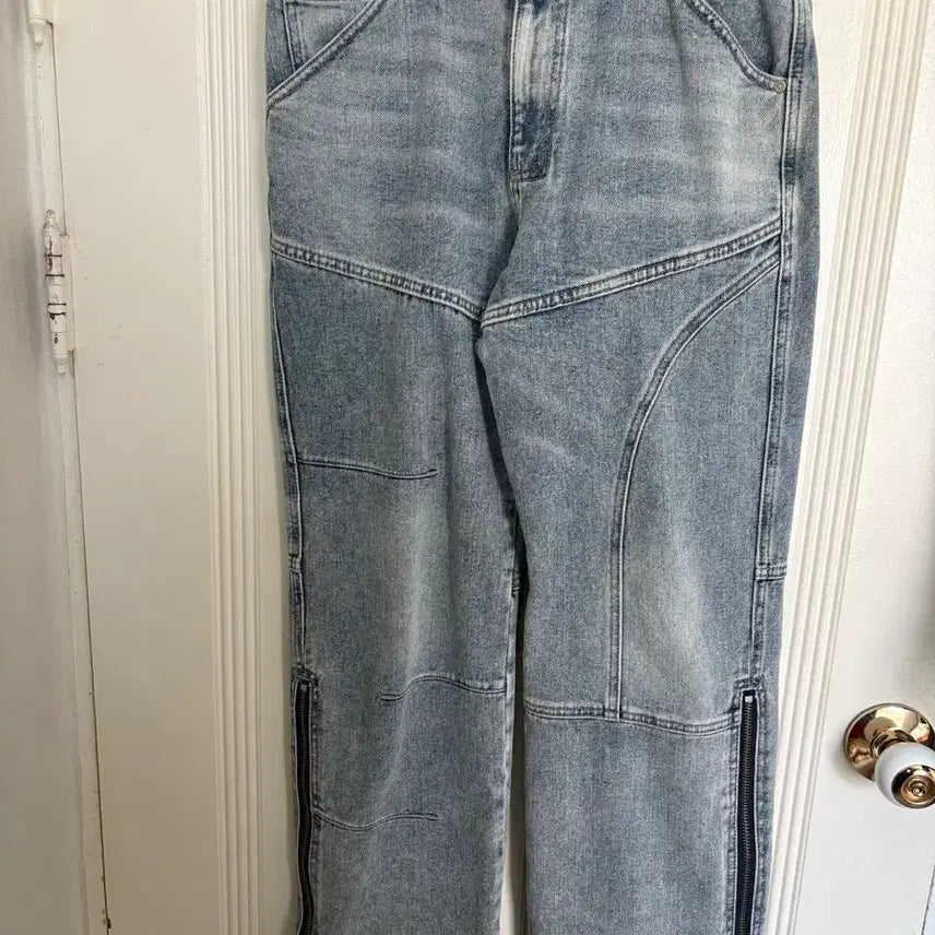 [BUNJANG] Andersson Bell Wide Zipper Leg Jeans / 앤더슨벨 와이드 지퍼 레그진