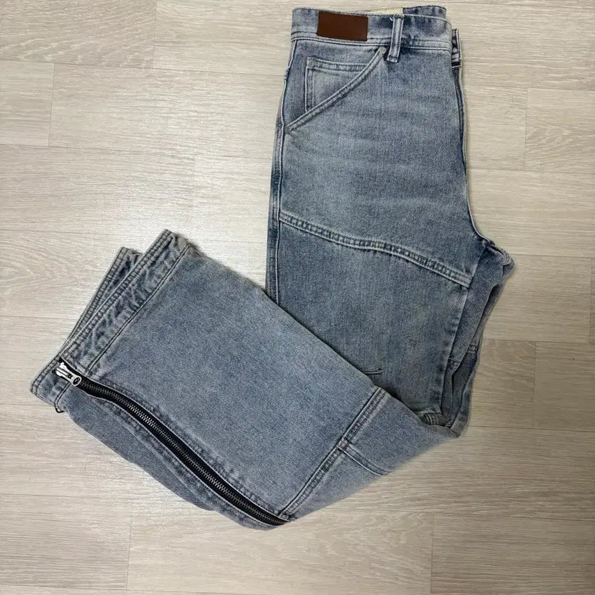 [BUNJANG] Andersson Bell Wide Zipper Leg Jeans / 앤더슨벨 와이드 지퍼 레그진