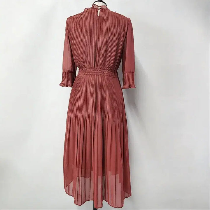 [BUNJANG] Roem Romantic Pleated Banding Long Dress / [새상품] 로엠 로맨틱 플리츠 밴딩 롱 원피스 55