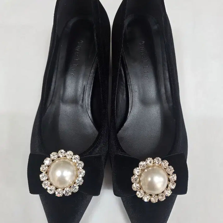 [BUNJANG] Amelia Pearl Cubic Pumps / 아멜리아 펌프스