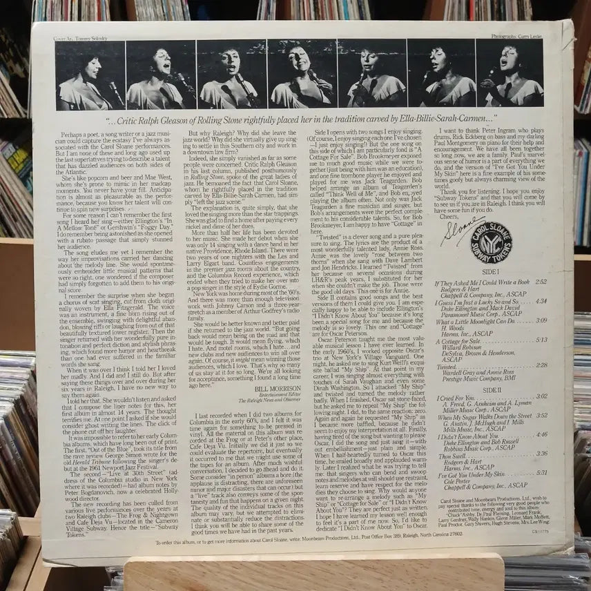 [BUNJANG] Carol Sloane Subway Tokens LP / 재즈 캐롤 슬론 Subway Tokens LP 할인