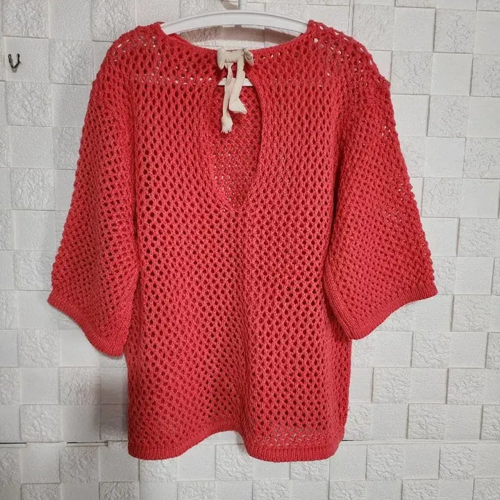 [BUNJANG] Coral Punch Knit Sweater / 코랄 펀칭 니트 스웨터 새제품