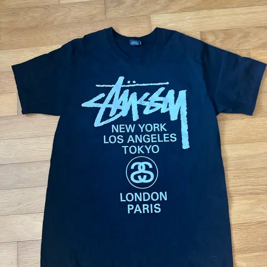 [BUNJANG] Stussy Short Sleeve T-Shirt / 스투시 월드투어 반팔