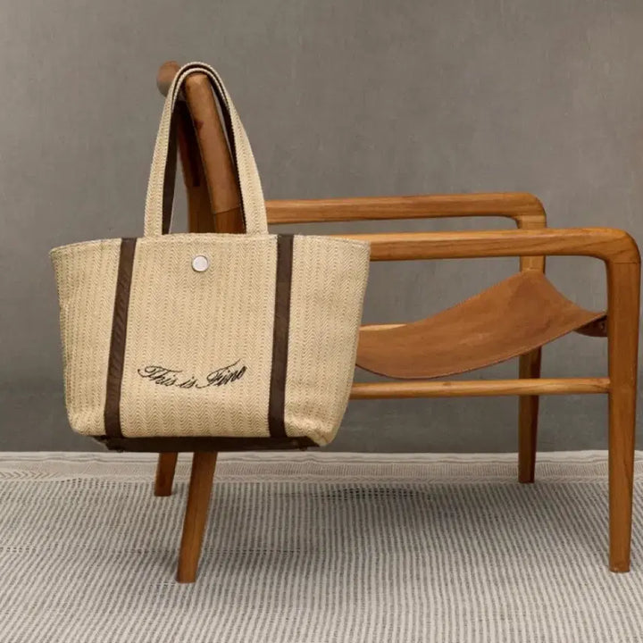 [BUNJANG] ThisisFine Picnic Bag / 디스이즈파인 라탄백