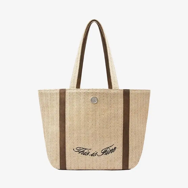 [BUNJANG] ThisisFine Picnic Bag / 디스이즈파인 라탄백