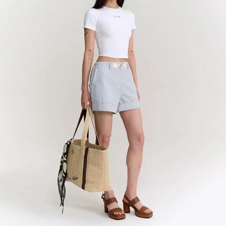 [BUNJANG] ThisisFine Picnic Bag / 디스이즈파인 라탄백
