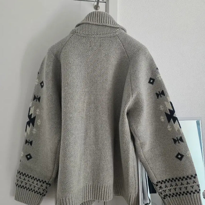 [BUNJANG] Holy Sun Cowichan Cardigan Gray L / 홀리선 코위찬 가디건 그레이 L