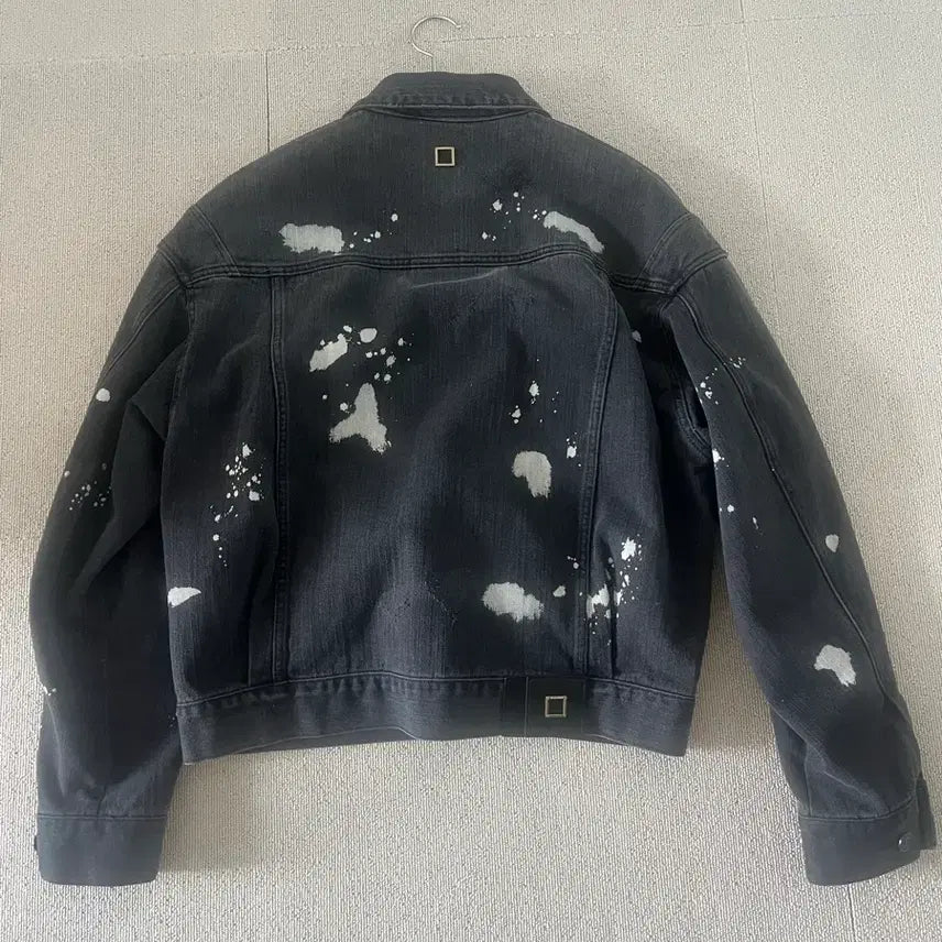 [BUNJANG] Wooyoungmi Paint Denim Jacket / 우영미 페인트 데님 자켓