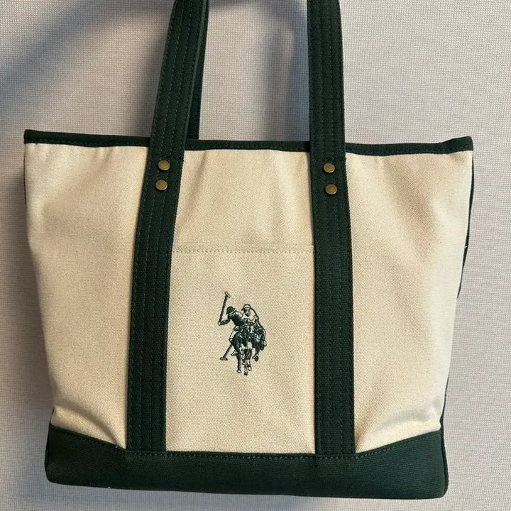 [BUNJANG] U.S. Polo Assn. Canvas Tote Bag / 일본 U.S. 폴로 ASSN 캔버스 토트백