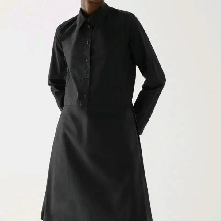 [BUNJANG] COS Black Shirt Dress / COS 코스 블랙 셔츠 원피스