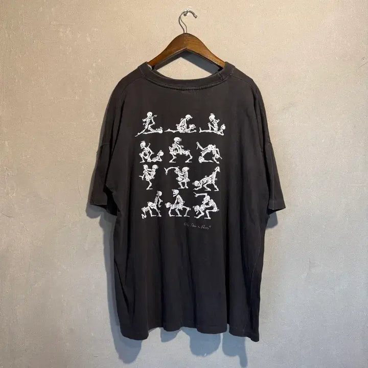 [BUNJANG] 90s Skeleton Kamasutra T-Shirt 2XL / 90s 스켈레톤 카마수트라 티셔츠 2XL