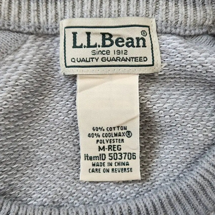 [BUNJANG] LL Bean Knit Sweater Gray M / LL Bean 엘엘빈 니트 스웨터 그레이 M