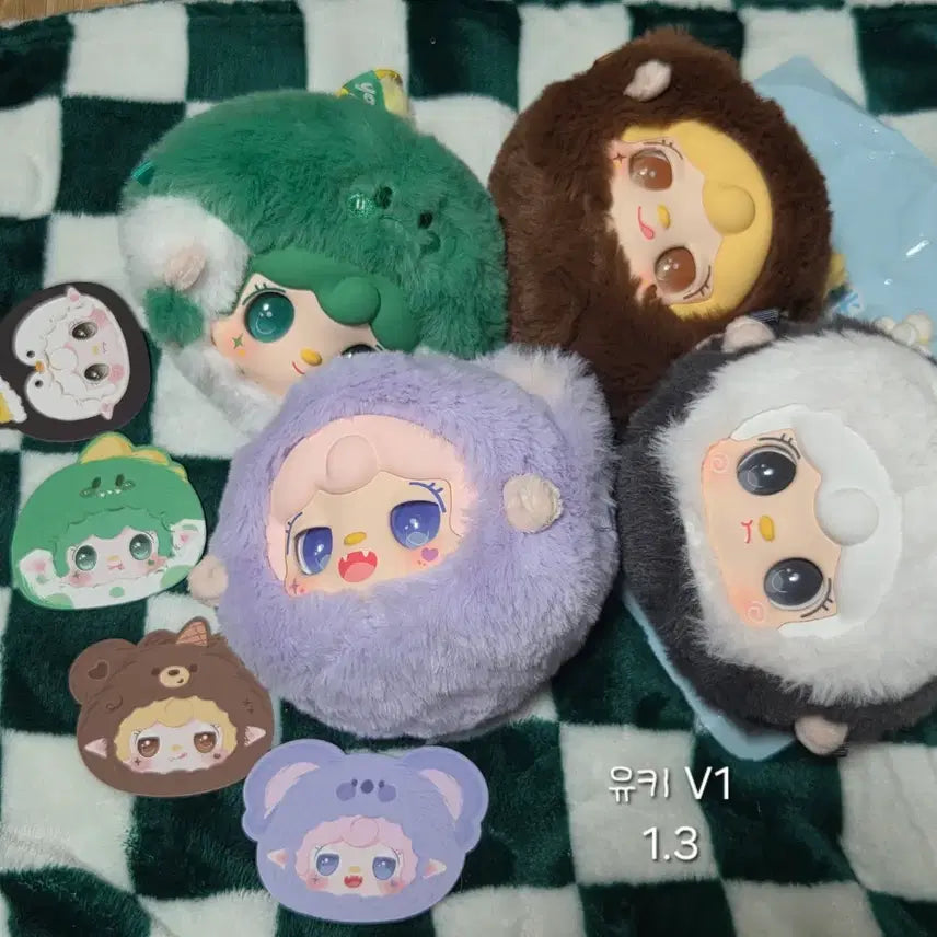 [BUNJANG] Babys3 Yooki 1st Gen Doll Keychain / 베이비쓰리 유키 yooki 1세대 머리 인형 키링 탑토이