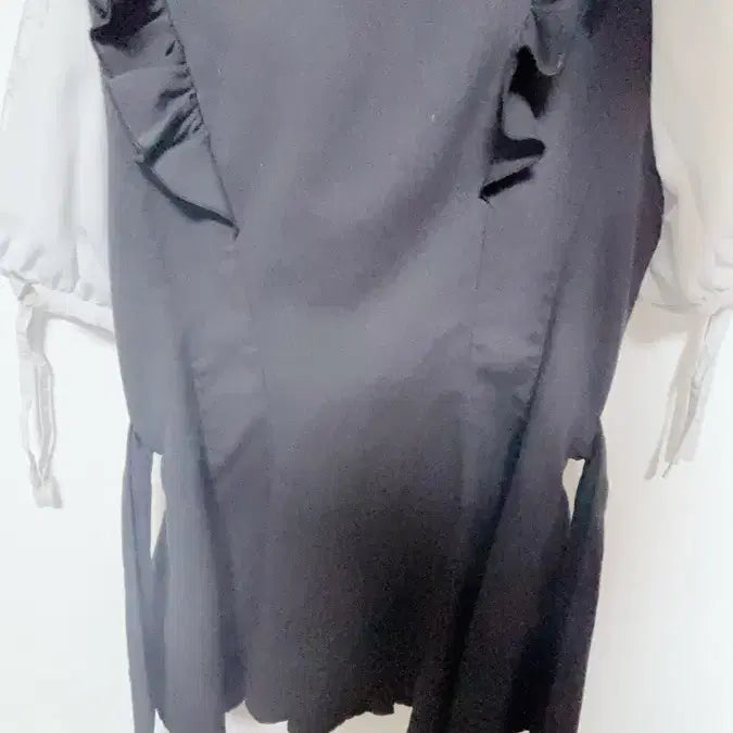 [BUNJANG] Secret Honey Black Ribbon Setup Short Sleeve Set / [일택포|실물사진O] 시크릿허니 시허니 반팔 블랙 리본 셋업 양지뢰 스나