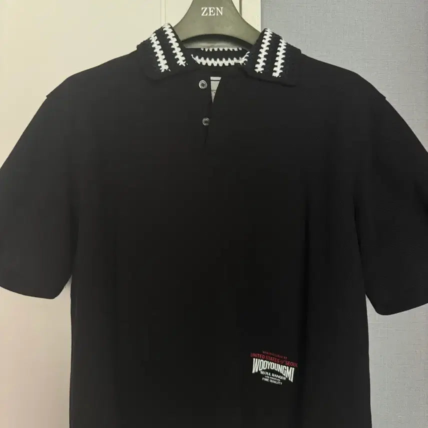 [BUNJANG] Wooyoungmi 25SS Handmade Collar Polo Shirt / 우영미 핸드메이드 카라 폴로 반팔 셔츠 25ss