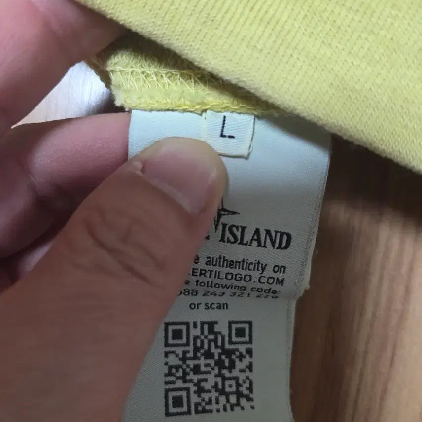 [BUNJANG] Stone Island Lime Sweatshirt L / 스톤아일랜드 라임 맨투맨 L 정품