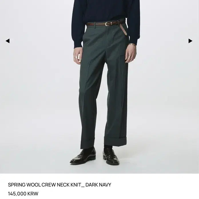 [BUNJANG] Toni Wek Dark Navy Crew Neck Knit / 토니웩 다크네이비 크루넥 니트