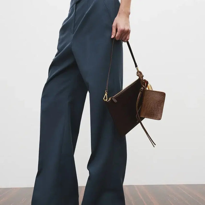 [BUNJANG] Recto French Flare Fit Pants Blue / Recto 렉토 26ss 프렌치 플레어핏 팬츠 블루