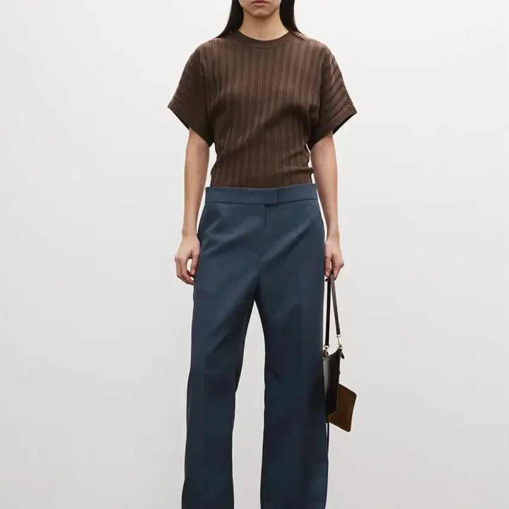 [BUNJANG] Recto French Flare Fit Pants Blue / Recto 렉토 26ss 프렌치 플레어핏 팬츠 블루