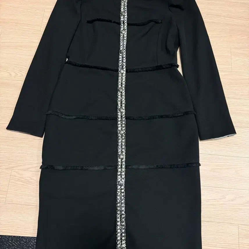 [BUNJANG] Designer Long Sleeve Midi Dress / 디자이너 세련된 긴팔 원피스 445566정도 사이즈