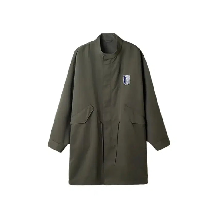 [BUNJANG] SPAO x Attack on Titan Fishtail Long Field Jacket Khaki XL / [XL]스파오 x 진격의 거인 피쉬테일 롱 야상 카키 판매합니다.