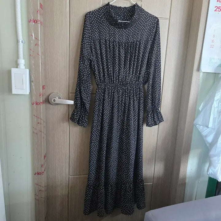 [BUNJANG] Seconds Water Drop Long Dress / 세컨즈 물방울 롱원피스