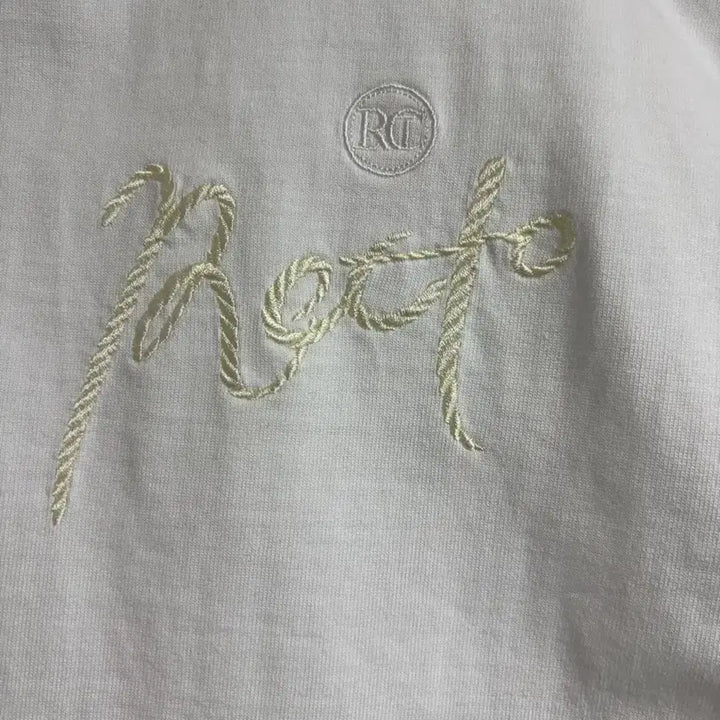 [BUNJANG] RECTO Embroidered Logo Short Sleeve T-Shirt Size S / 렉토 자수로고 반팔 티셔츠 S (100-105사이즈감)