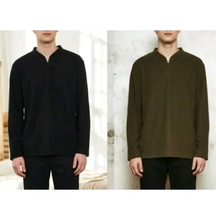 [BUNJANG] Unisex Oversized Long Sleeve T-shirts / (새상품) 1+1 긴팔 티셔츠, 남녀공용 박스티, 오버핏