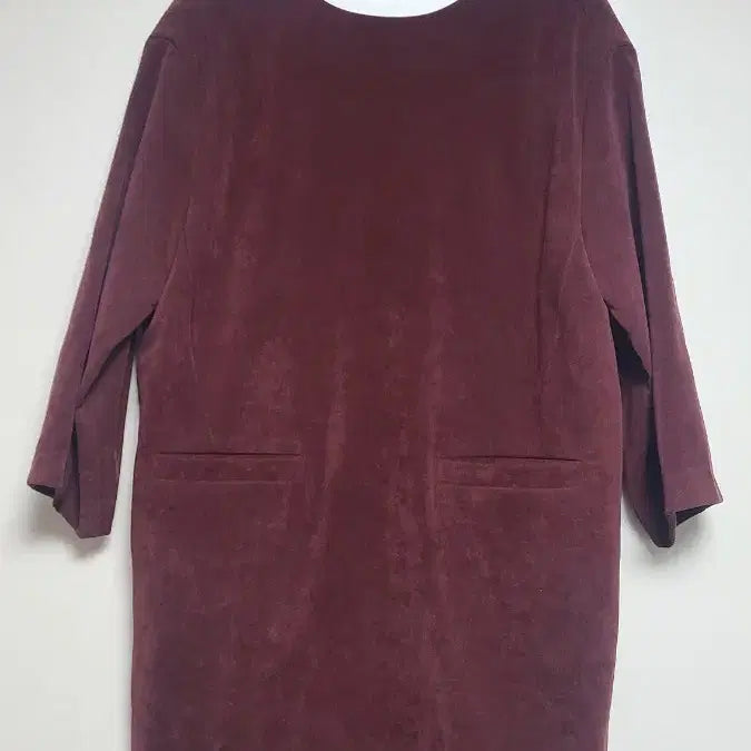 [BUNJANG] LAP Burgundy Suede Dress / 버건디 스웨이드 원피스