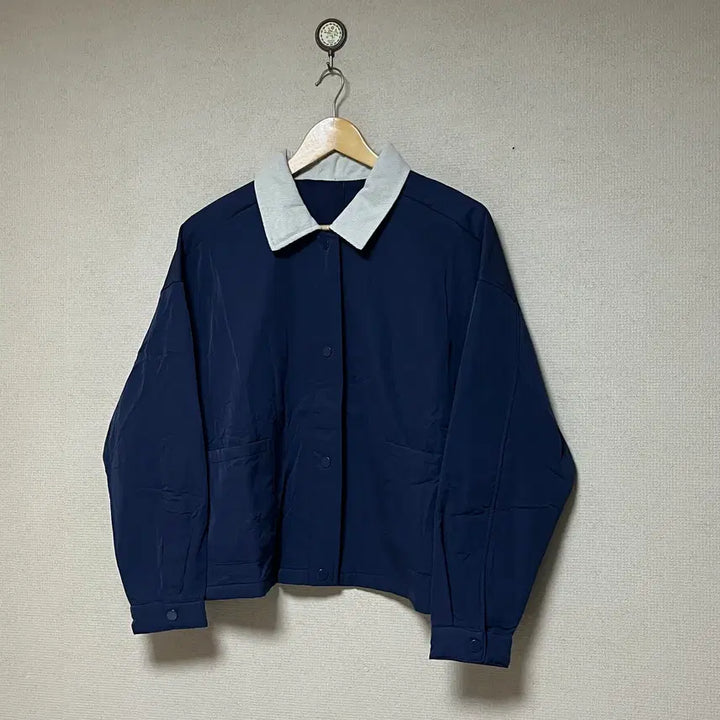 [BUNJANG] Corduroy Color-Block Lapel Jacket / 코듀로이 카라 배색 자켓
