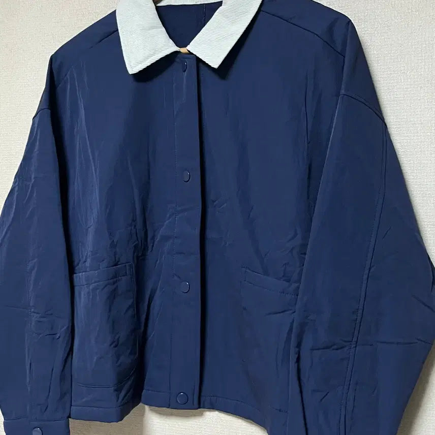[BUNJANG] Corduroy Color-Block Lapel Jacket / 코듀로이 카라 배색 자켓