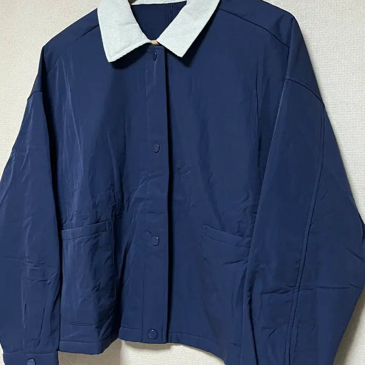 [BUNJANG] Corduroy Color-Block Lapel Jacket / 코듀로이 카라 배색 자켓