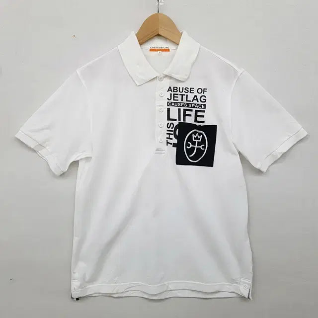 [BUNJANG] CASTELBAJAC White Cotton Blend T-Shirt / 카스텔바작 티셔츠 화이트