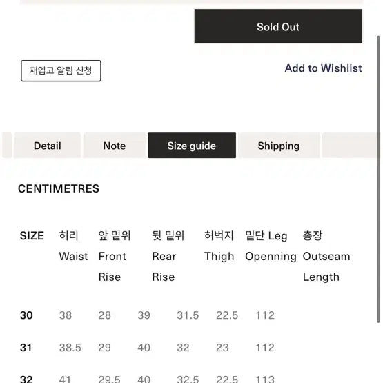 [BUNJANG] Sugar Cane SC41947A Denim Jeans / 슈가케인 SC41947A one wash W31 L34