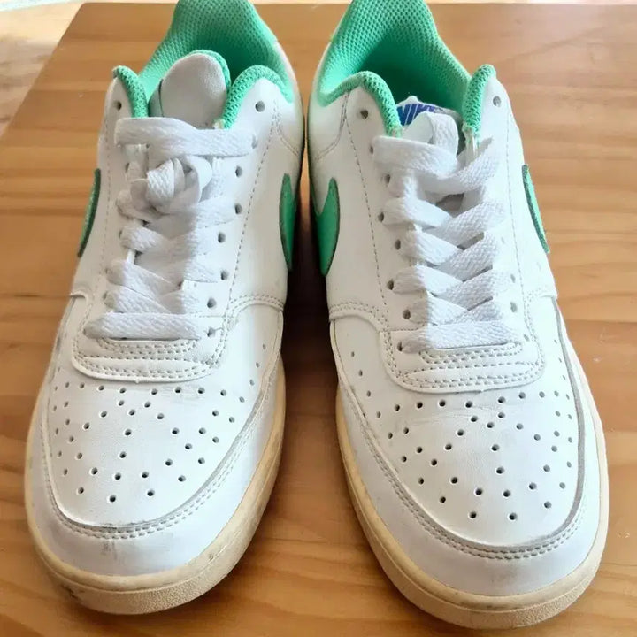 [BUNJANG] Nike Court Vision Low White/Green US 7 / 나이키 코트 비전 로우 흰/녹 250mm