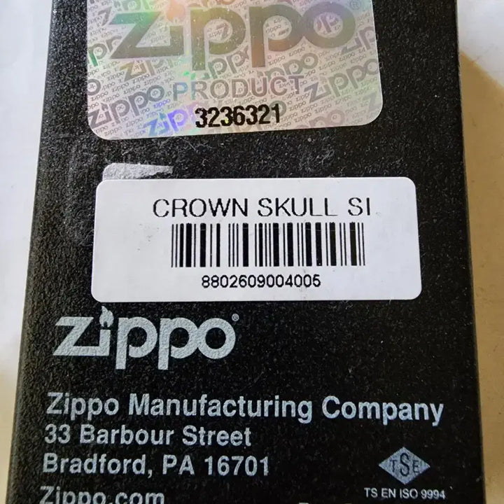 [BUNJANG] Zippo CROWN SKULL SI Lighter / 지포라이터 새상품 판매합니다