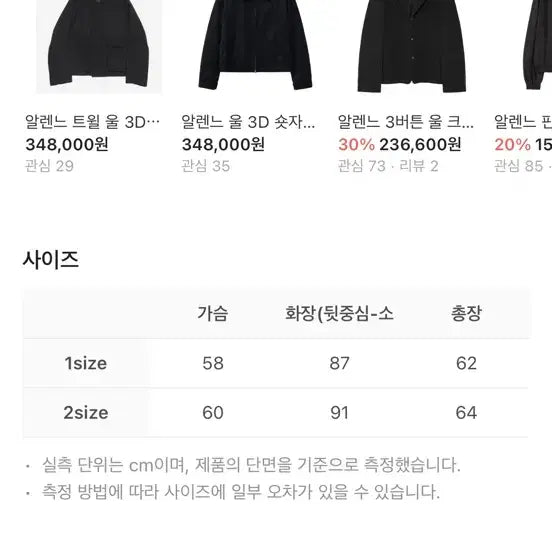 [BUNJANG] Alene Structure Harrington Blouson Beige Size 2 / [2]알렌느 스트럭쳐 해링턴 블루종 베이지(새상품)