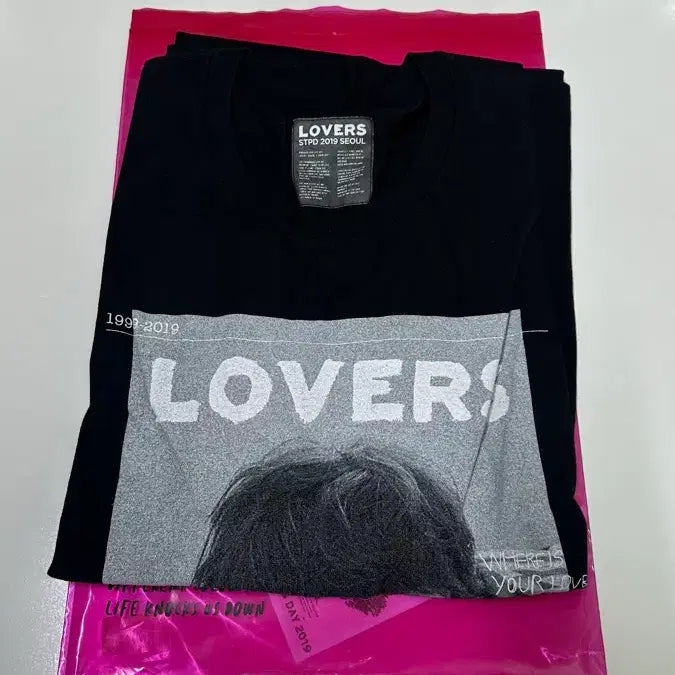 [BUNJANG] Park Hyo Shin 2019 LOVERS T-shirt / 박효신 2019 LOVERS 반팔티