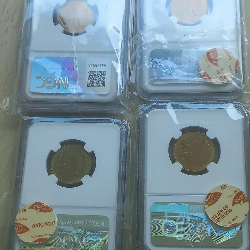 [BUNJANG] 1981 10 Won Coin NGC MS 66 (4-Coin Set) / 1981년10원ngc66등급 4개팝니다.