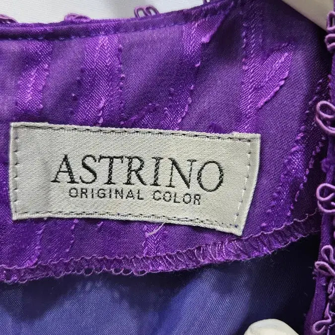[BUNJANG] Japanese Purple Jacquard Chiffon Body Suit Blouse / 일본제 쨍한보라 자가드쉬폰 바디수트 캉캉블라우스 ss4